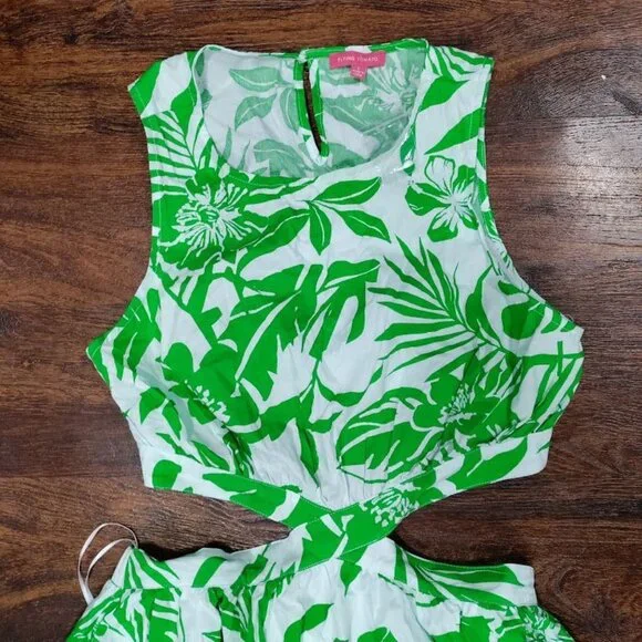 Flying Tomato Boho Whimsy Tropical Festival Y2K Live Your Truth Dress L, NWOT - Picture 5 of 15